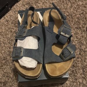 Zara Kids Blue Sandals with Buckles